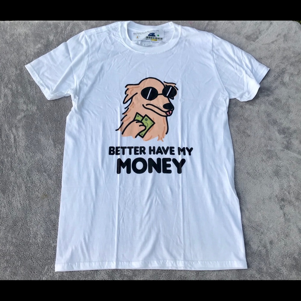 Unisex White Fun T-Shirt Size small. PRICE DROP